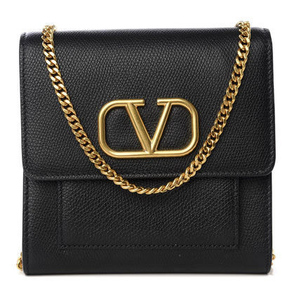 Valentino Garavani Calfskin VLogo Crossbody Bag Black 1 of 9
