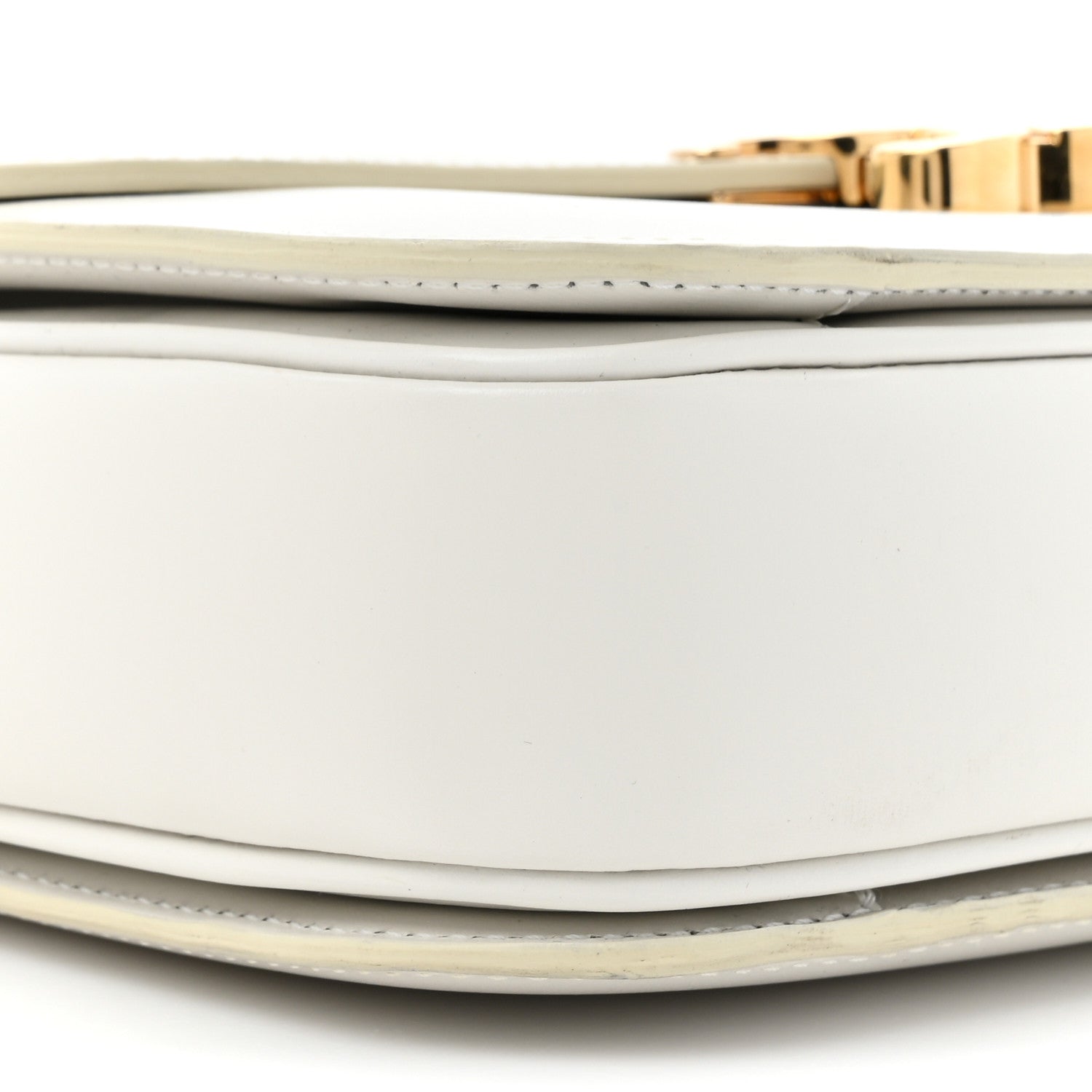 Celine Shiny Calfskin Medium Triomphe White 11 of 18