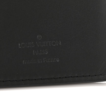 Louis Vuitton Calfskin Monogram Shadow Brazza Wallet Black 6 of 10