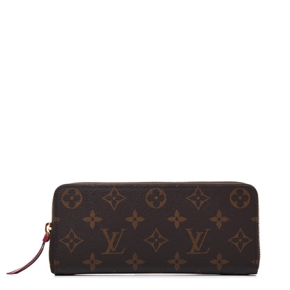 Louis Vuitton Monogram Clemence Wallet Fuchsia 1 of 14