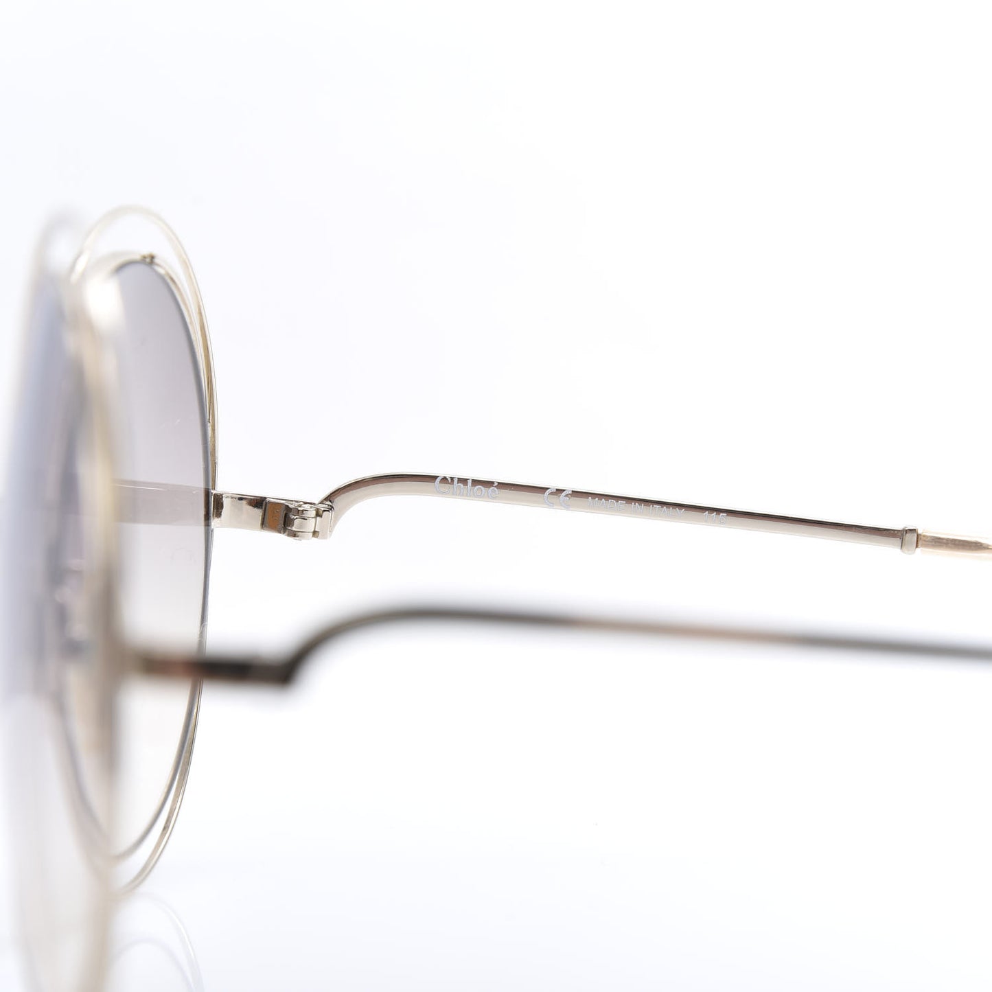 Metal Oversize Round Carlina Oversized Round Sunglasses CE114S Silver