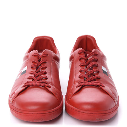 Louis Vuitton Calfskin Luxembourg Sneakers 10 Red 2 of 12