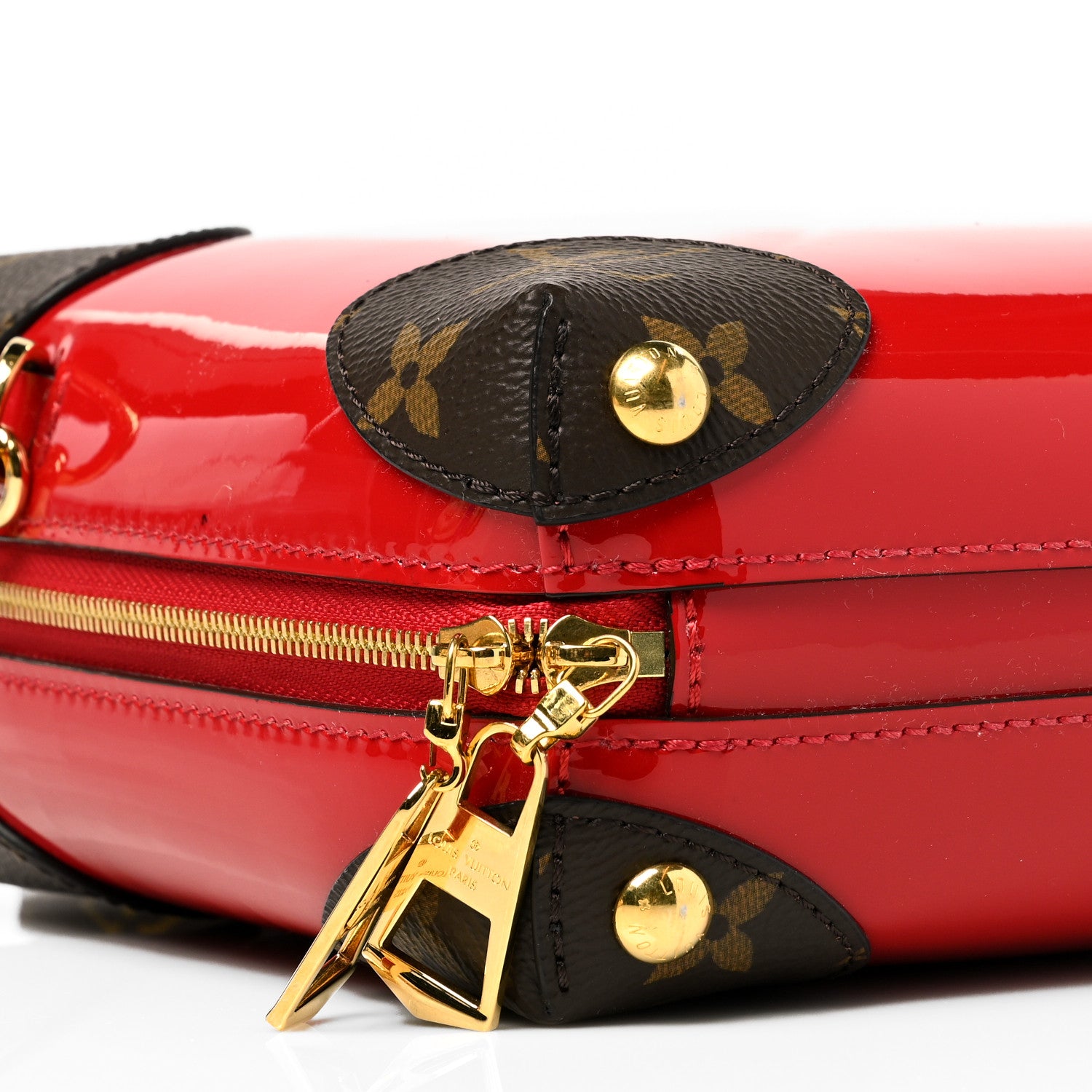 Louis Vuitton Patent Miroir Venice Scarlet 8 of 9