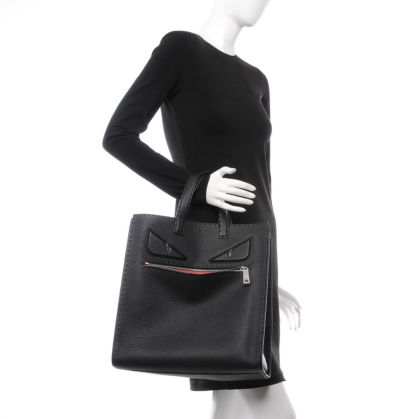 Cuoio Romano Selleria Monster Eyes Tote Black