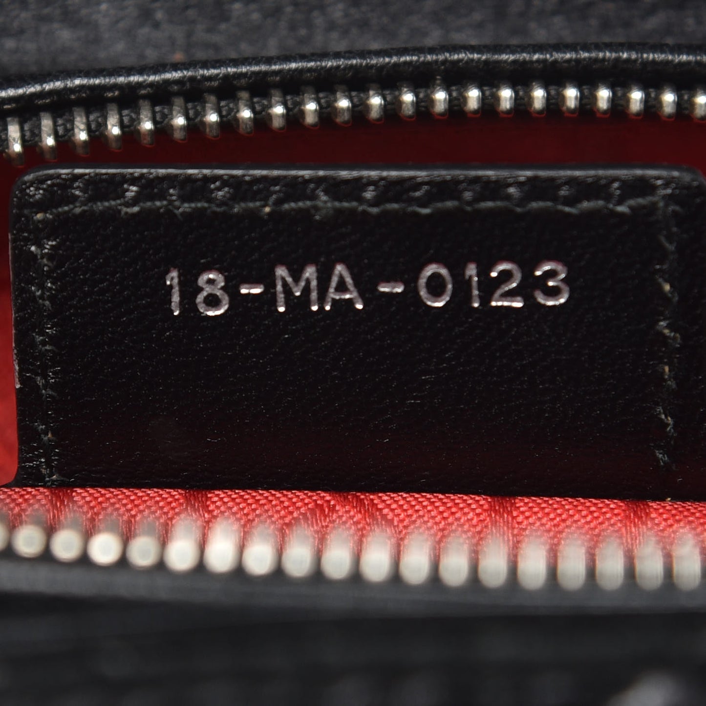 Lambskin Cannage Large Lady Dior Black
