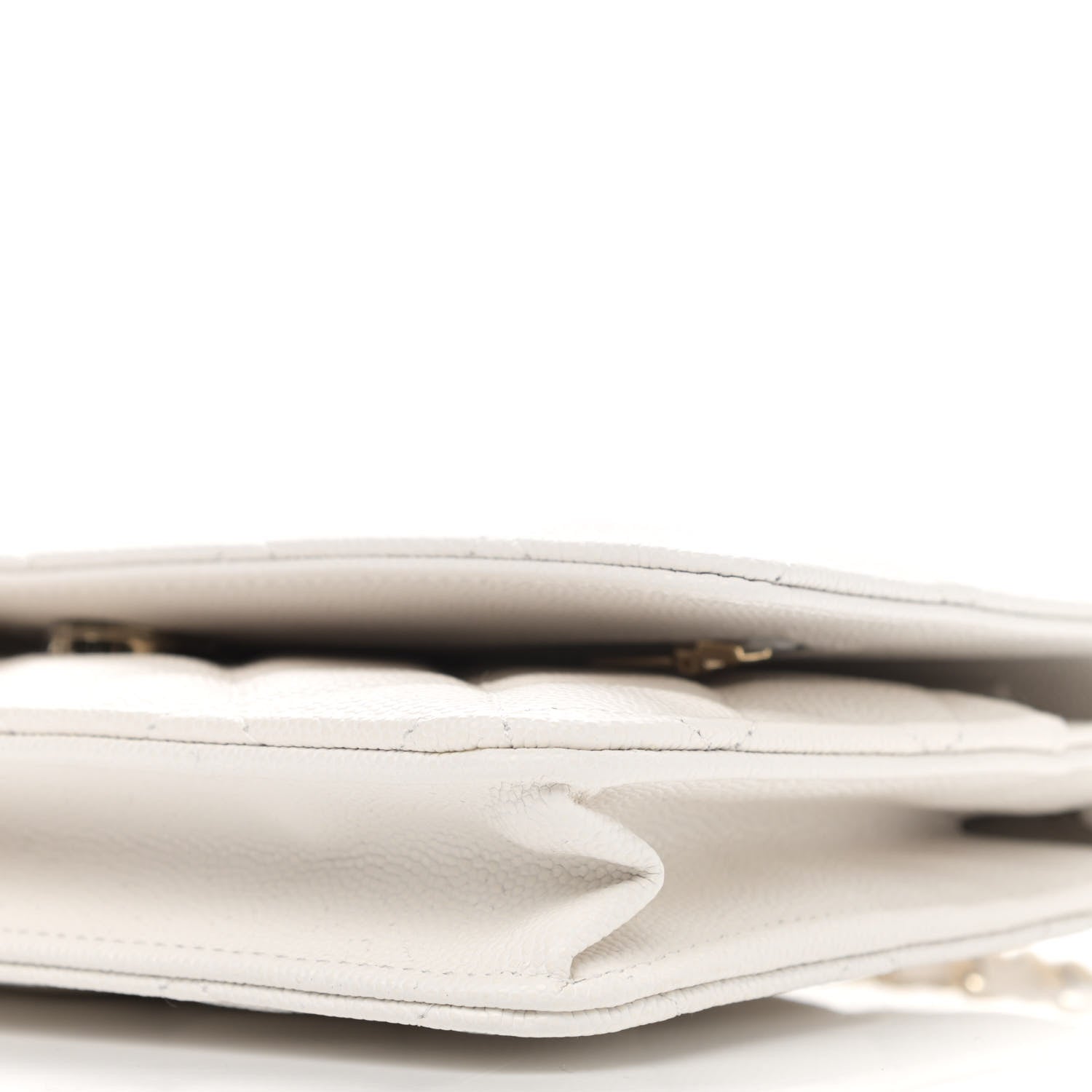 Chanel Caviar Quilted Wallet On Chain WOC White 11 of 12