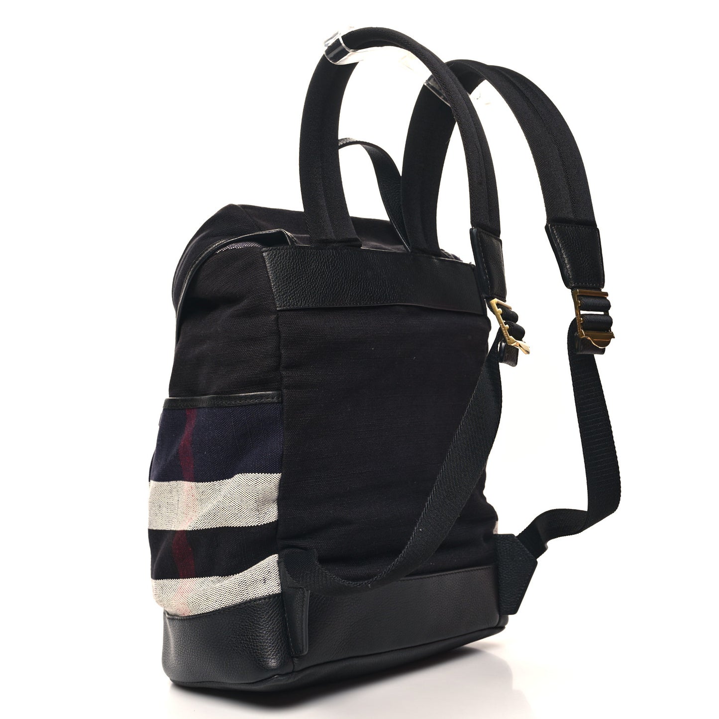 Overdyed Canvas Mega Check Drifton Backpack Black