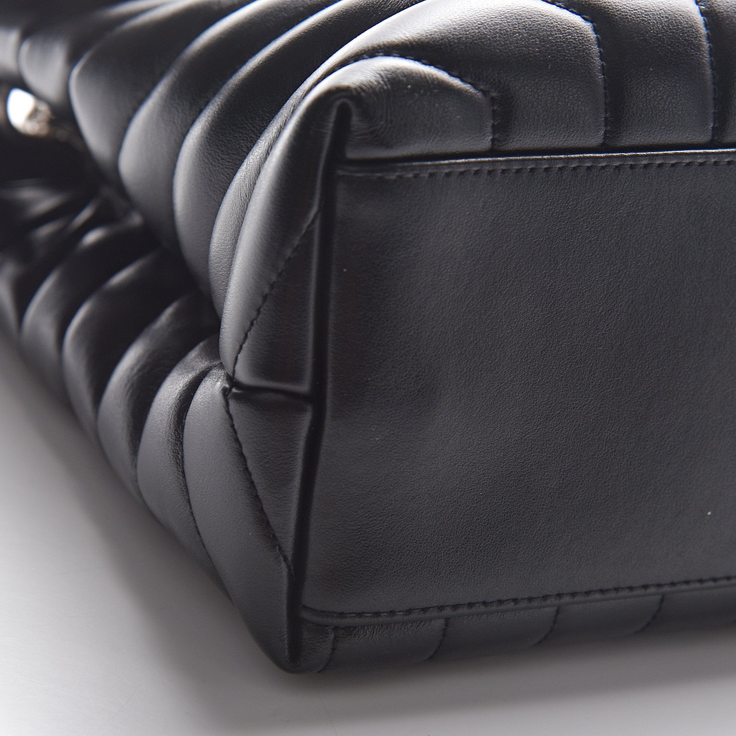 Saint Laurent Calfskin Y Quilted Monogram Medium Loulou Chain Satchel Black 8 of 10