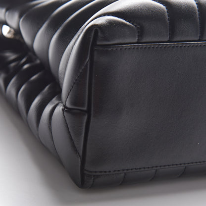 Saint Laurent Calfskin Y Quilted Monogram Medium Loulou Chain Satchel Black 8 of 10