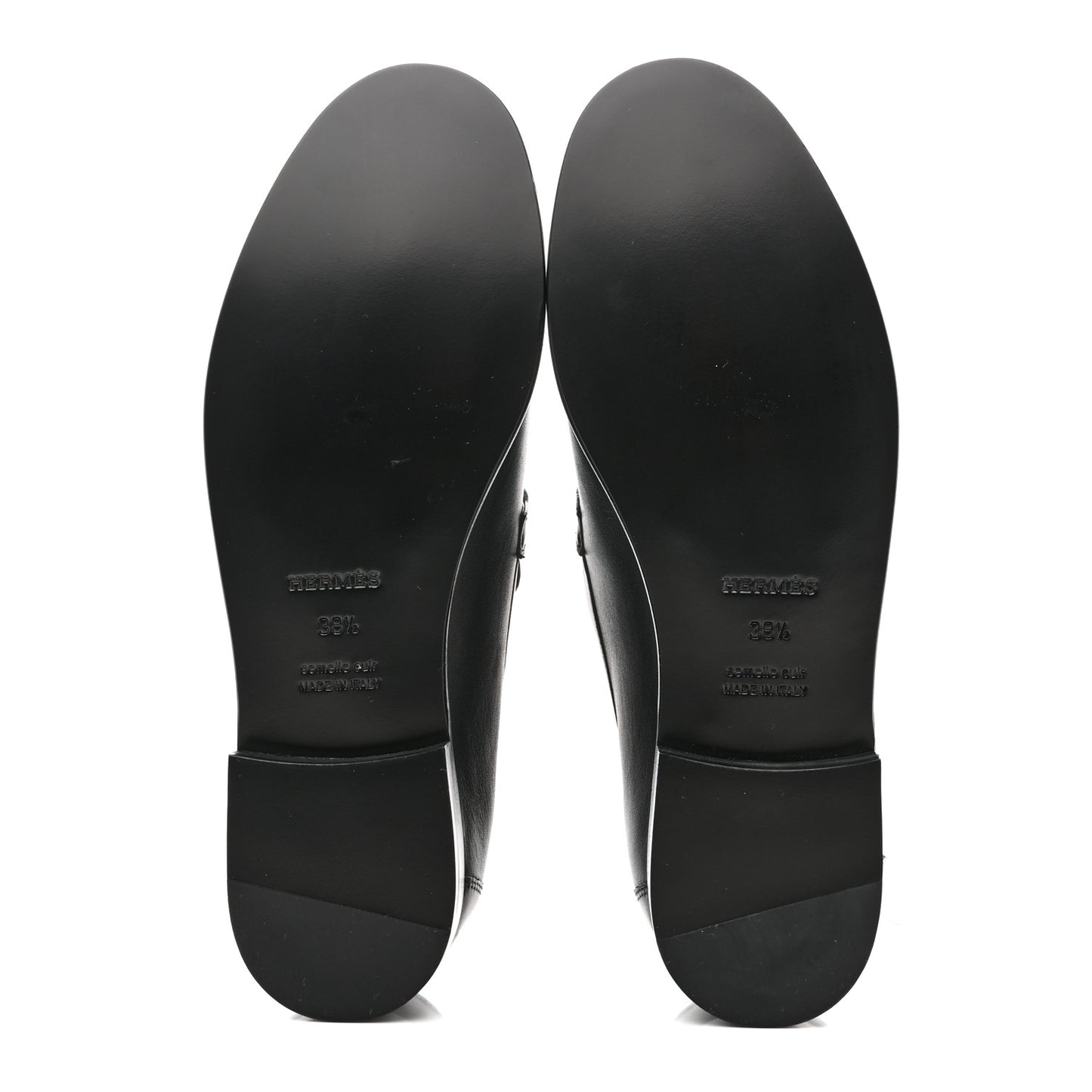 Calfskin Womens Destin Loafers 38.5 Black
