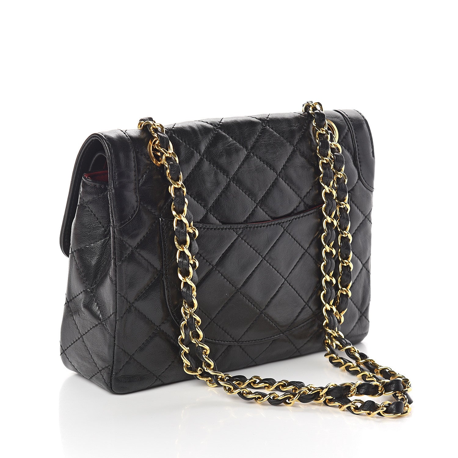 Chanel Lambskin Quilted Small Double Flap Black 2 of 8