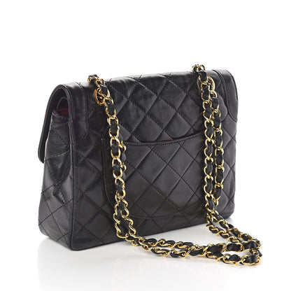 Chanel Lambskin Quilted Small Double Flap Black 2 of 8