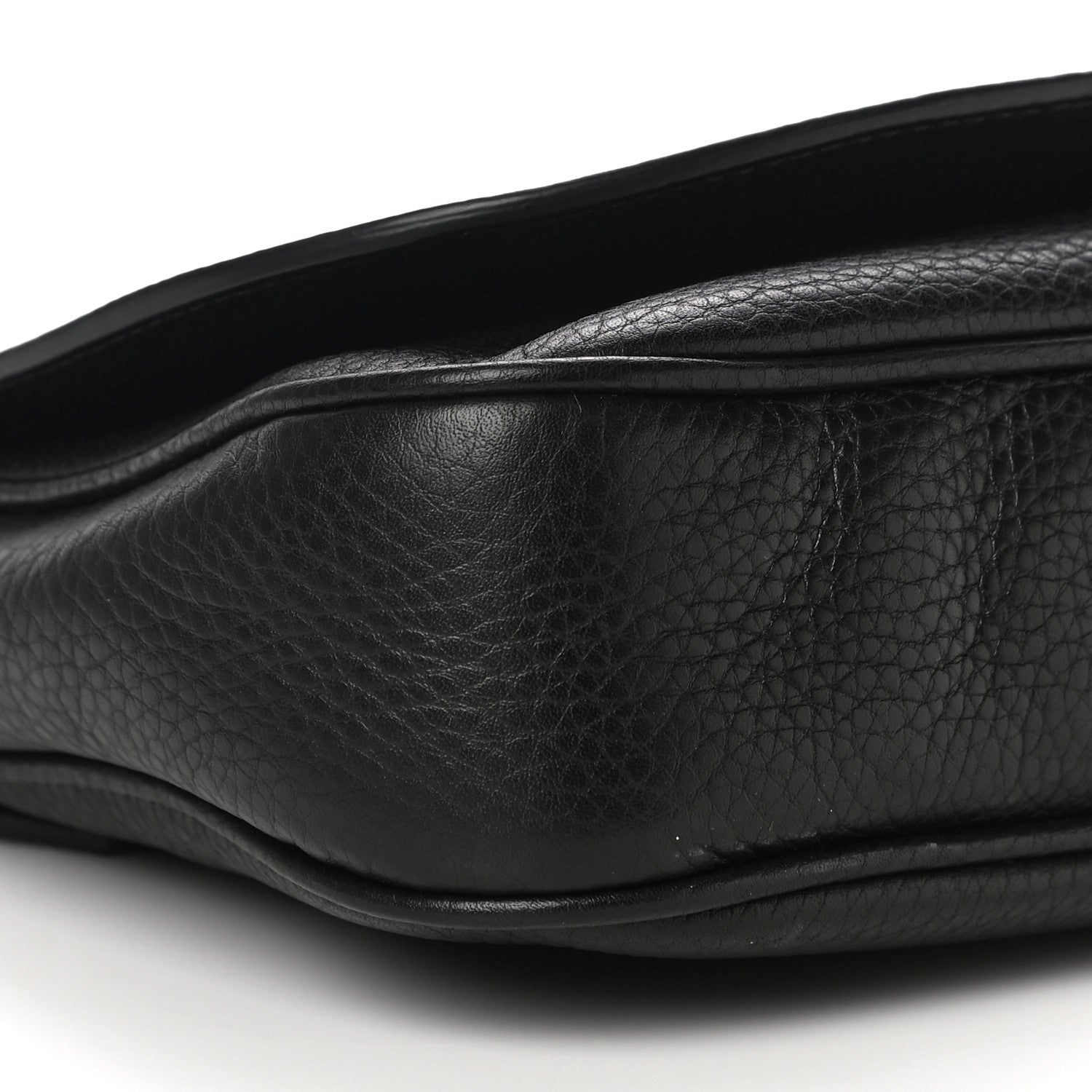 Gucci Pebbled Calfskin Medium Soho Flap Crossbody Black 10 of 12
