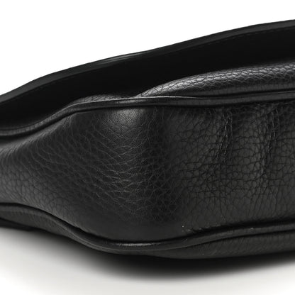 Gucci Pebbled Calfskin Medium Soho Flap Crossbody Black 10 of 12