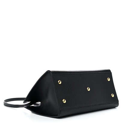 Saint Laurent Textured Calfskin Small Classic Y Cabas Black 3 of 12