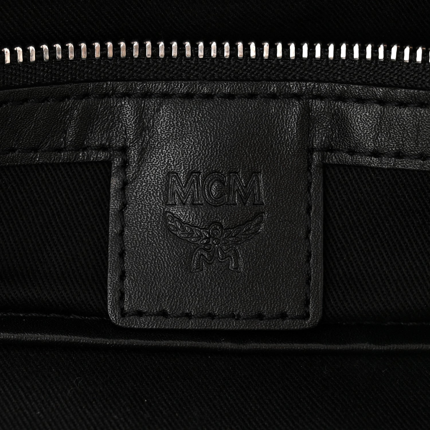 MCM Visetos Crossbody Pouch Black 6 of 10