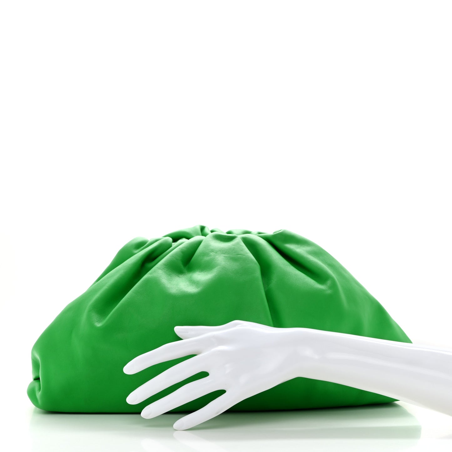 Smooth Butter Calf The Pouch Oversized Clutch Parakeet