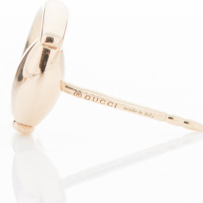 Gucci 18K Yellow Gold Horsebit Earrings 4 of 5
