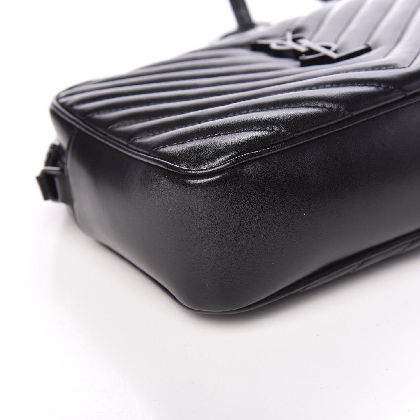Calfskin Matelasse Monogram Lou Camera Bag Black