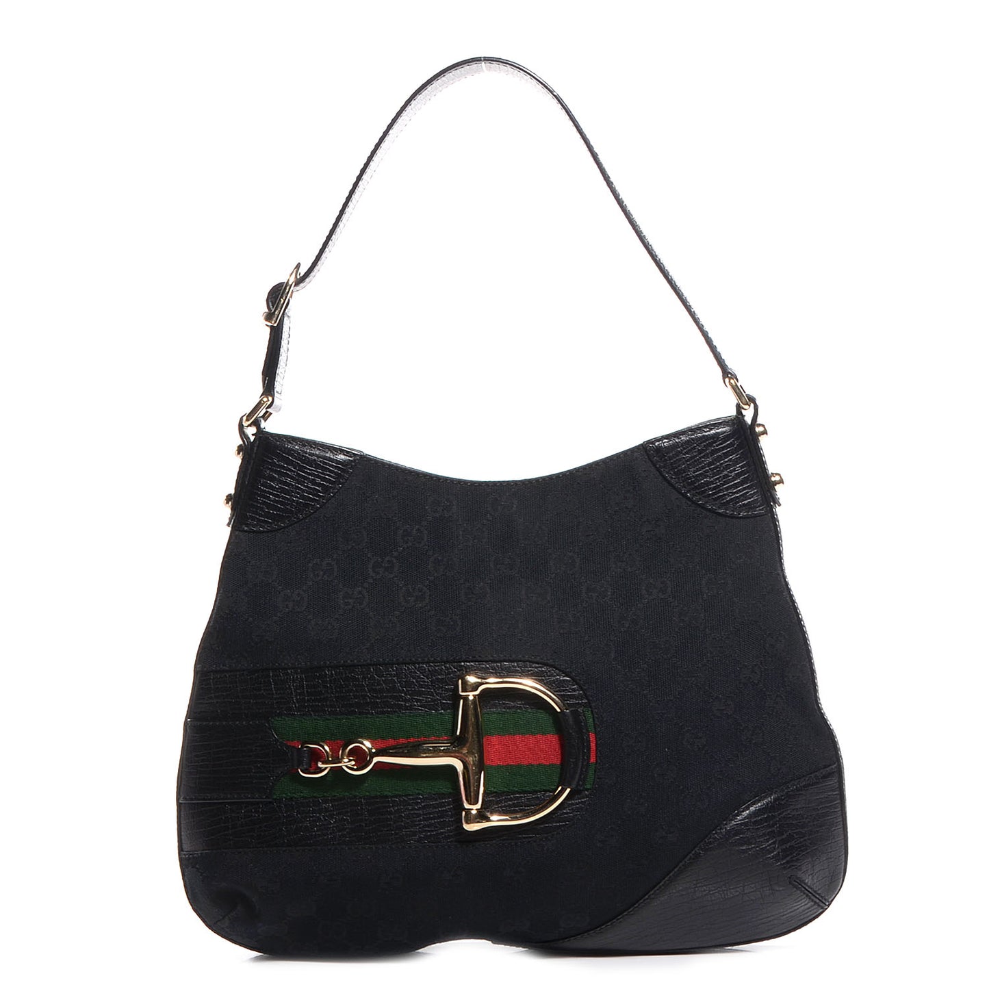 Monogram Web Hasler Hobo Black