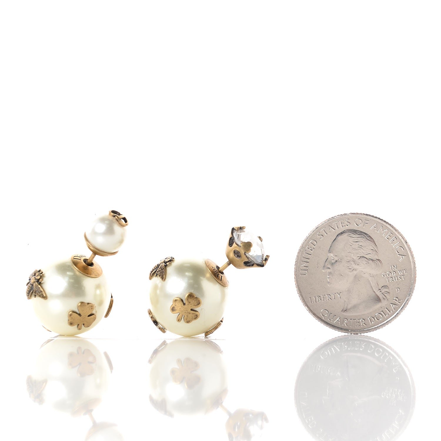 Christian Dior Mise En Dior Tribal Crystal Charm Earrings 2 of 4