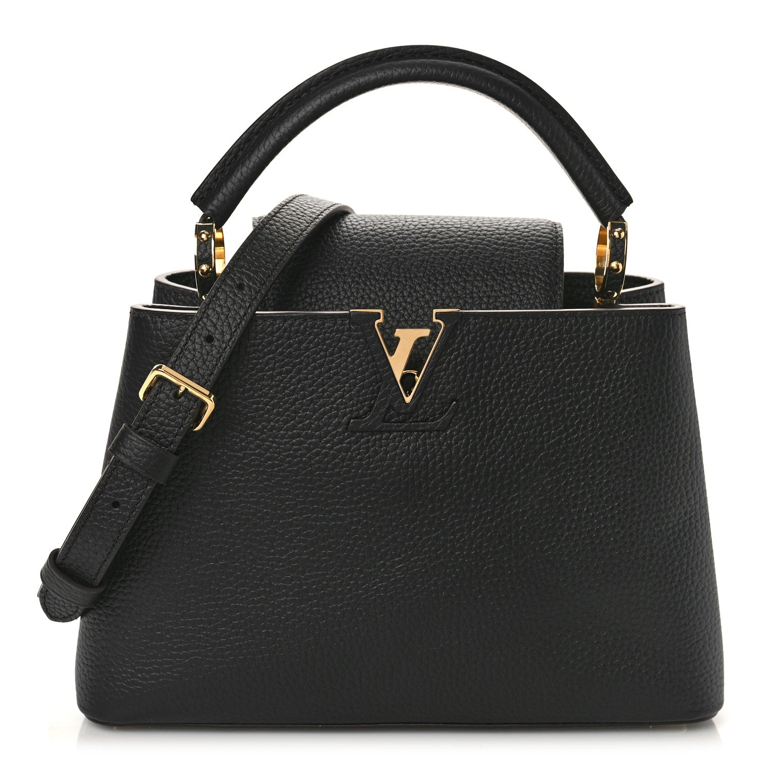 Louis Vuitton Taurillon Capucines BB Black 1 of 8