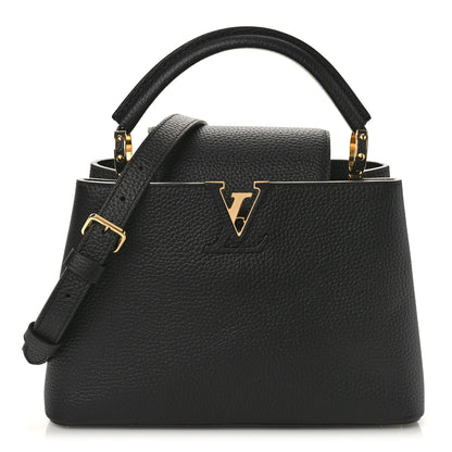 Louis Vuitton Taurillon Capucines BB Black 1 of 8