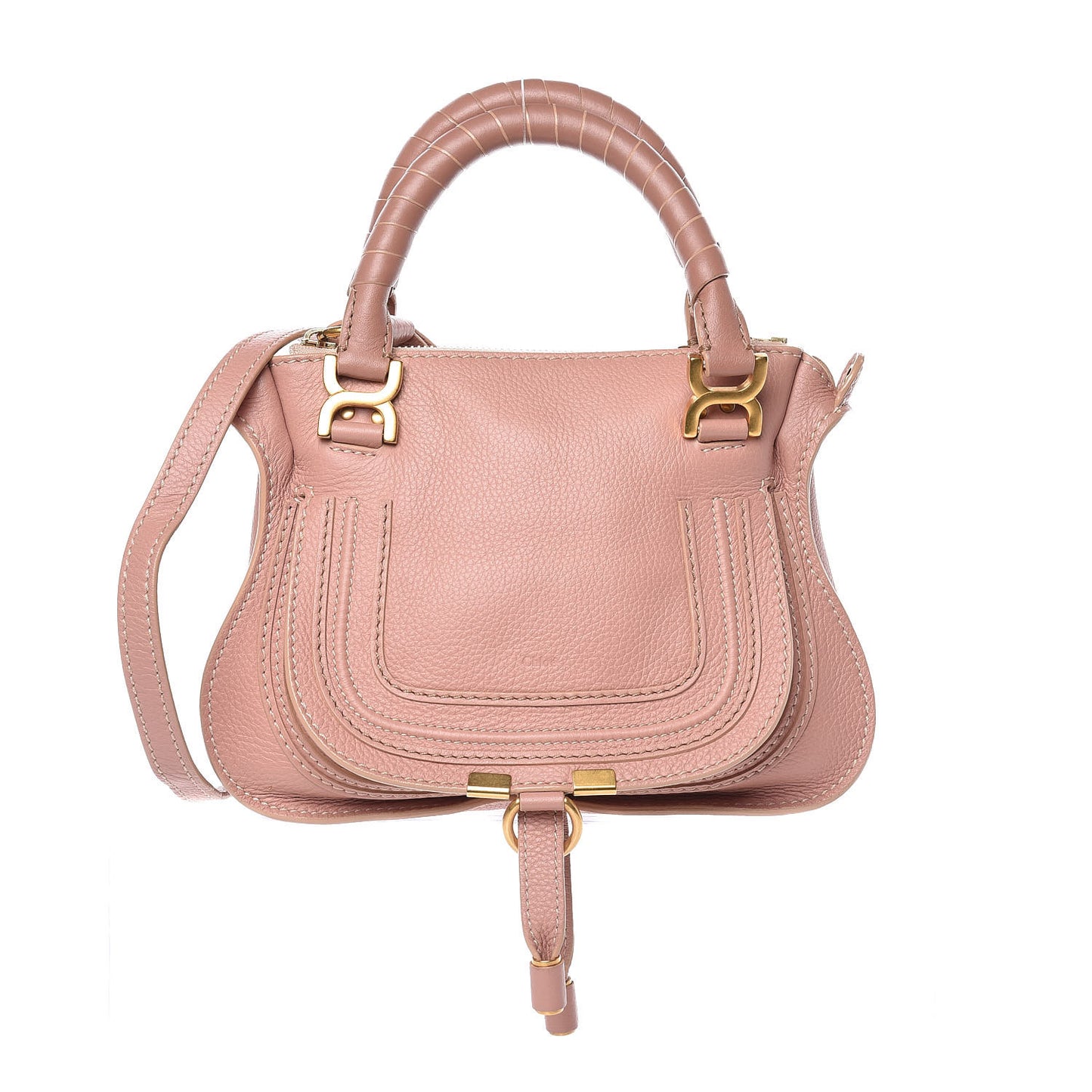 Calfskin Mini Marcie Satchel Anemone Pink