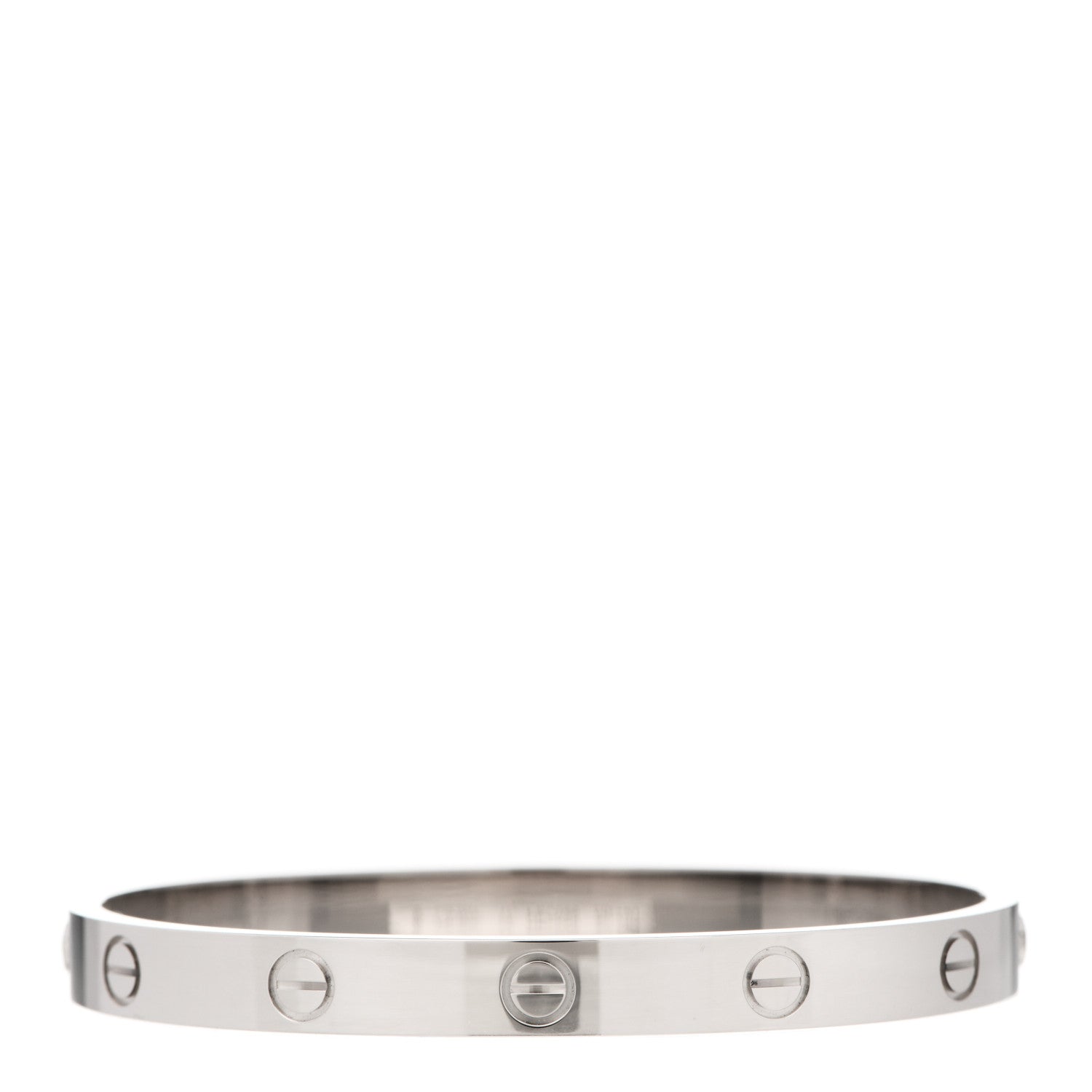 Cartier 18K White Gold LOVE Bracelet 17 2 of 6