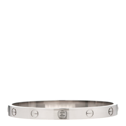 Cartier 18K White Gold LOVE Bracelet 17 2 of 6