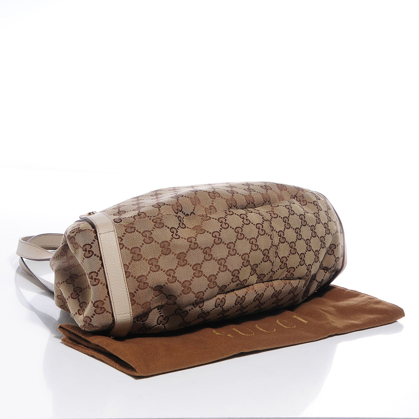 Monogram Medium Abbey Shoulder Bag Off White