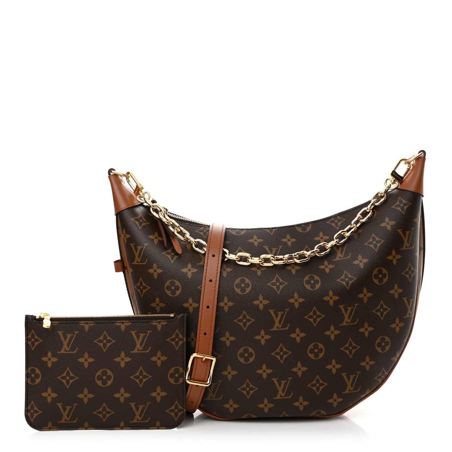 Reverse Monogram Loop Hobo