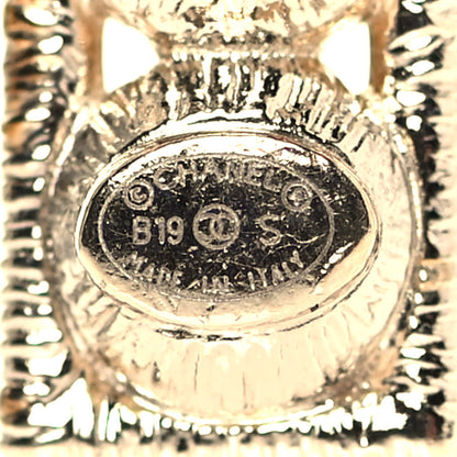 Chanel Crystal Cha-Nel Logo Brooch Set Gold 4 of 5