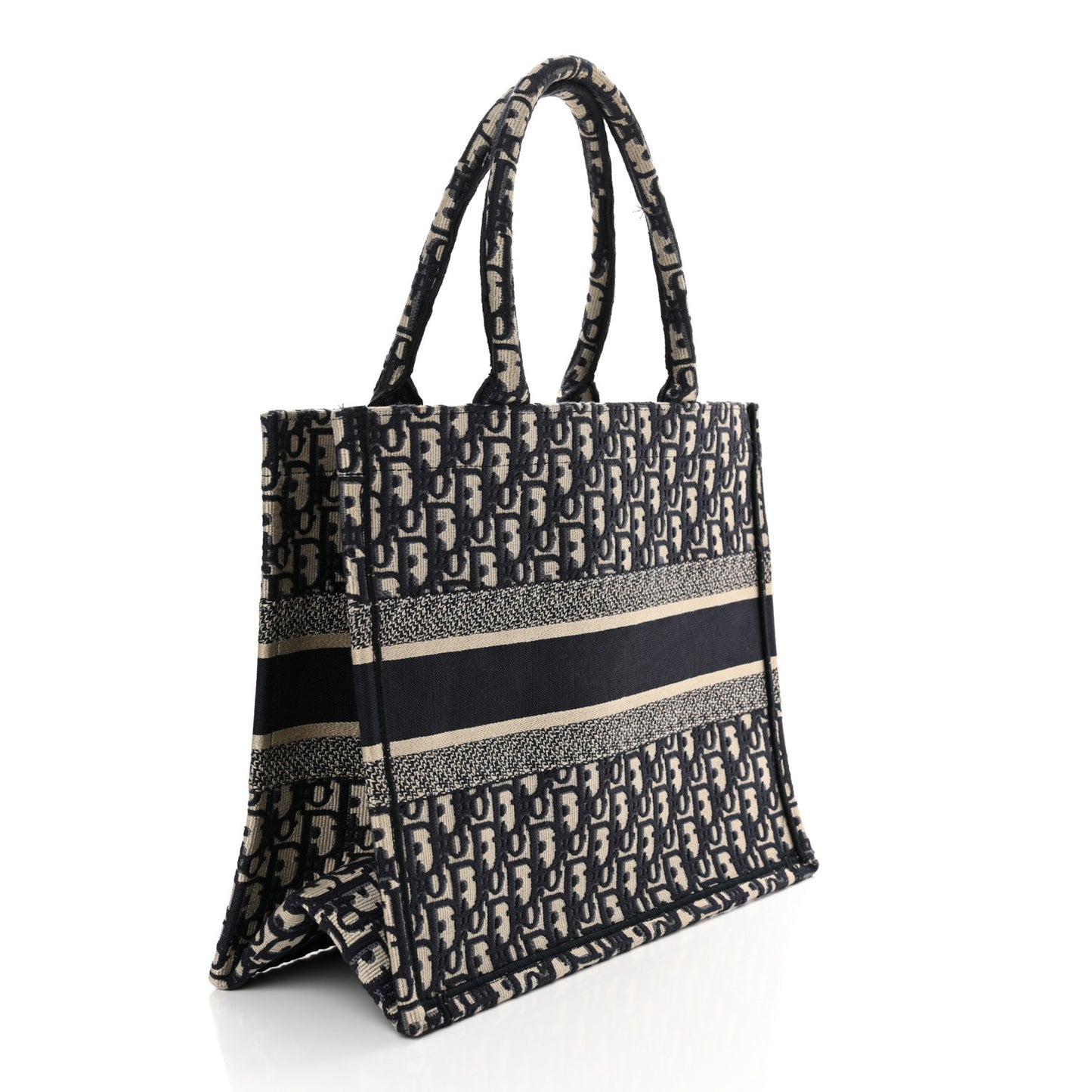 Oblique Medium Book Tote Blue Multicolor