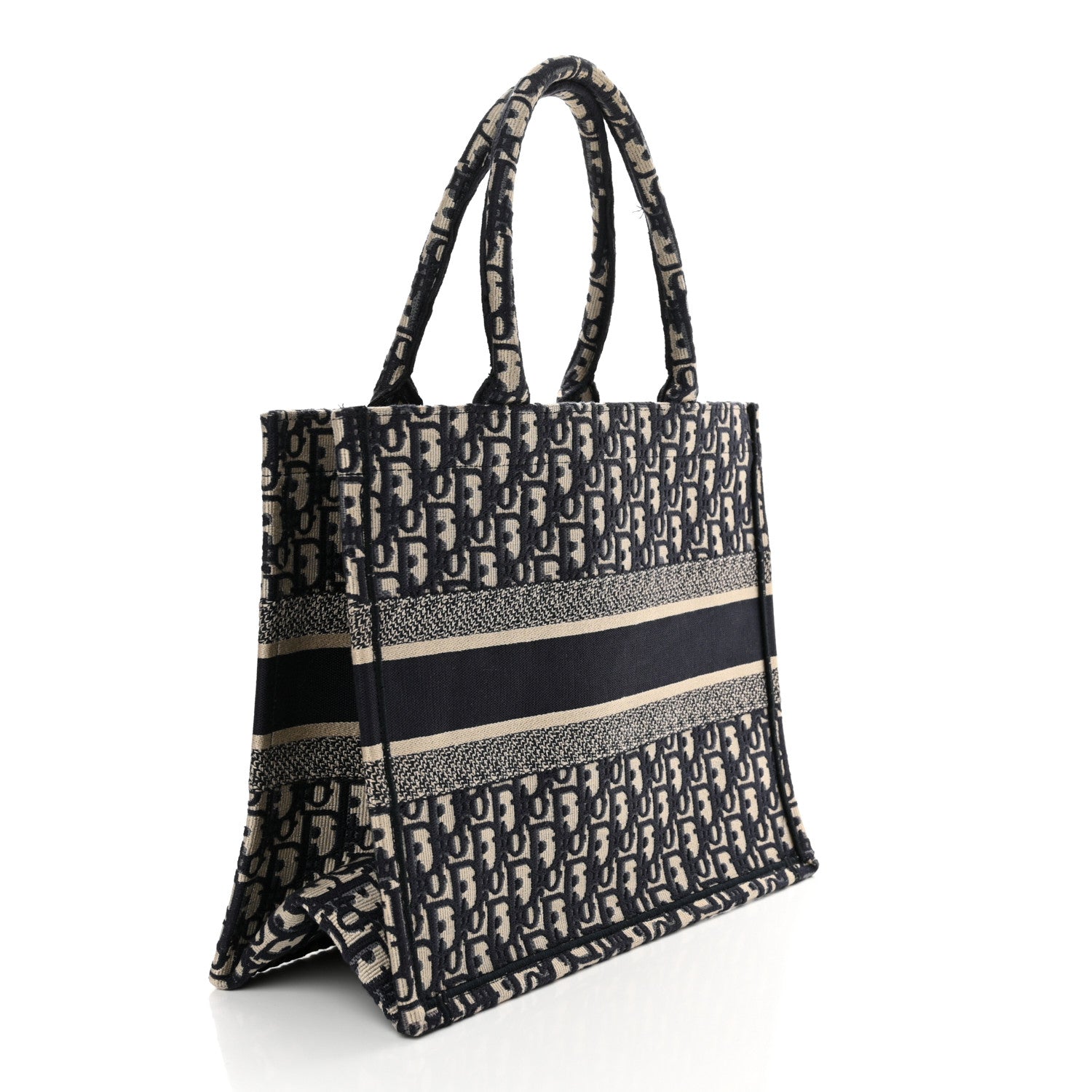 Christian Dior Oblique Medium Book Tote Blue Multicolor 3 of 14
