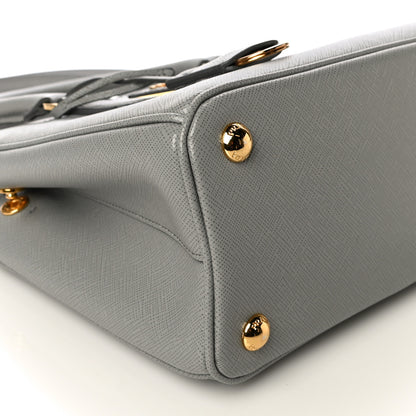 Prada Saffiano Small Galleria Double Zip Tote Nube 9 of 10