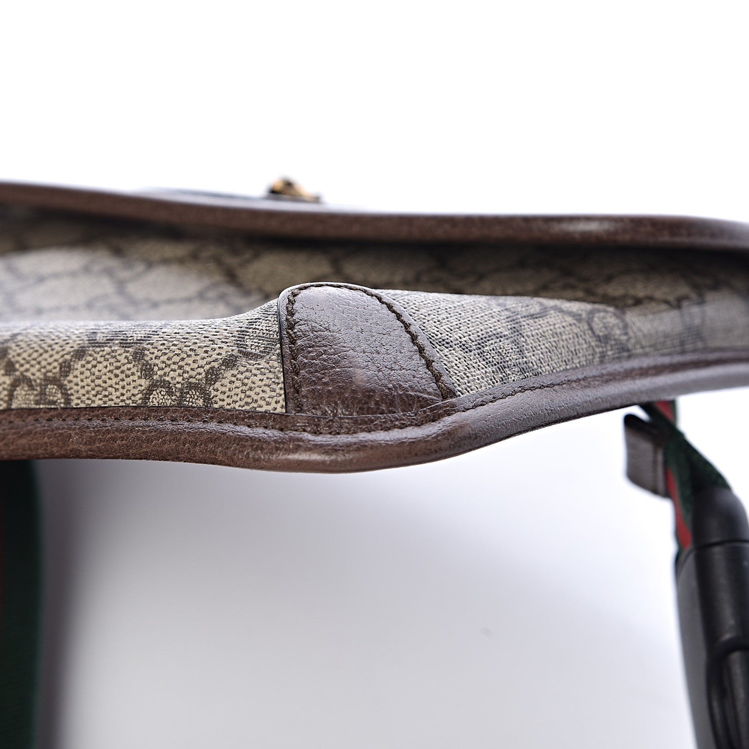 Gucci GG Supreme Monogram Neo Vintage Web Belt Bag Brown 9 of 9
