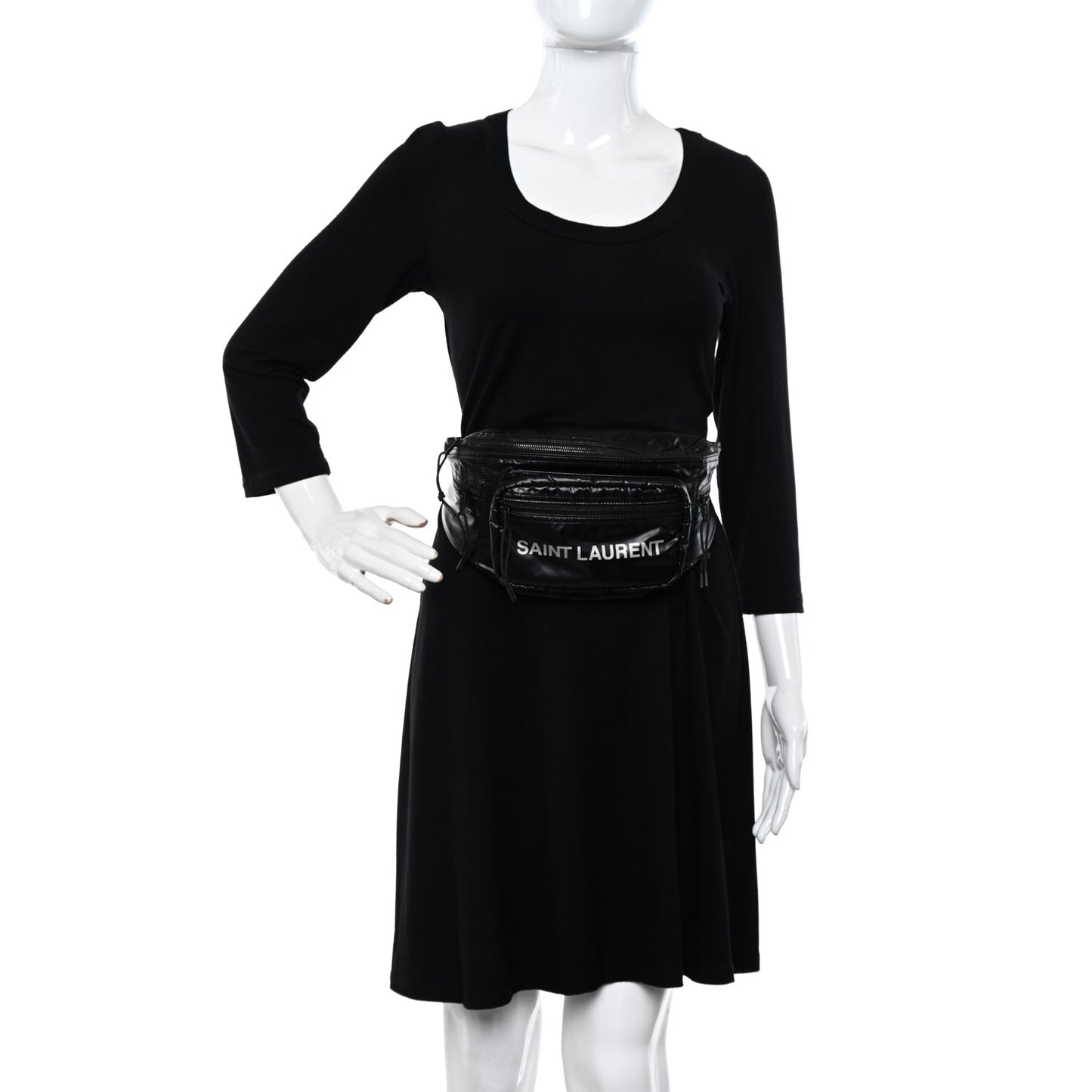 Nylon Logo Nuxx Body Belt Bag Black