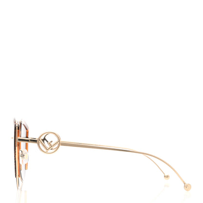 Fendi Metal Acetate F is Fendi FF Cat Eye Sunglasses FF 0290/S Blue Havana 3 of 7