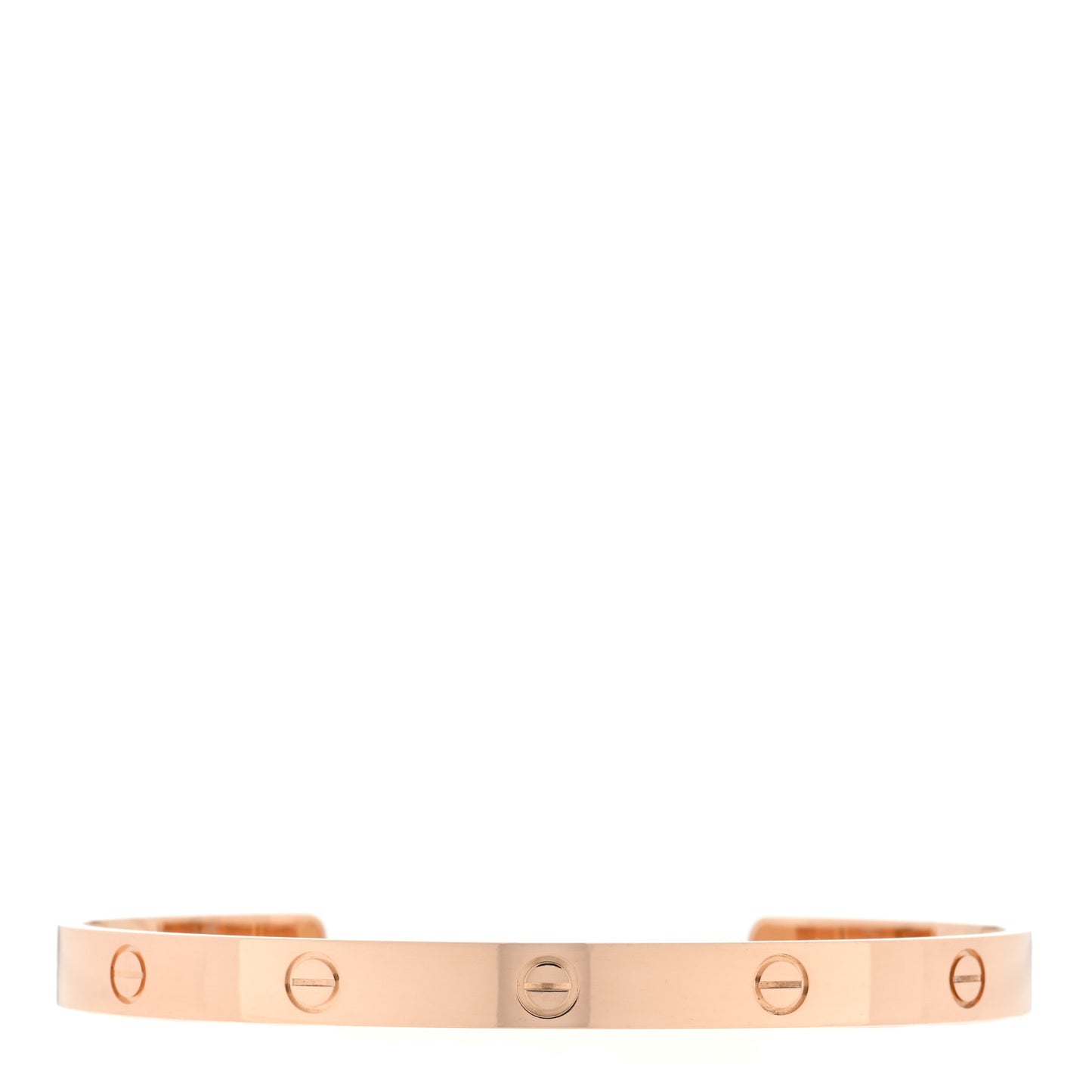 18K Pink Gold LOVE Cuff Bracelet 21