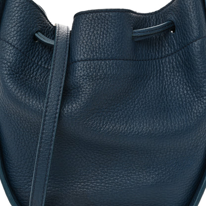 The Row Deerskin Drawstring Pouch Blue 7 of 9