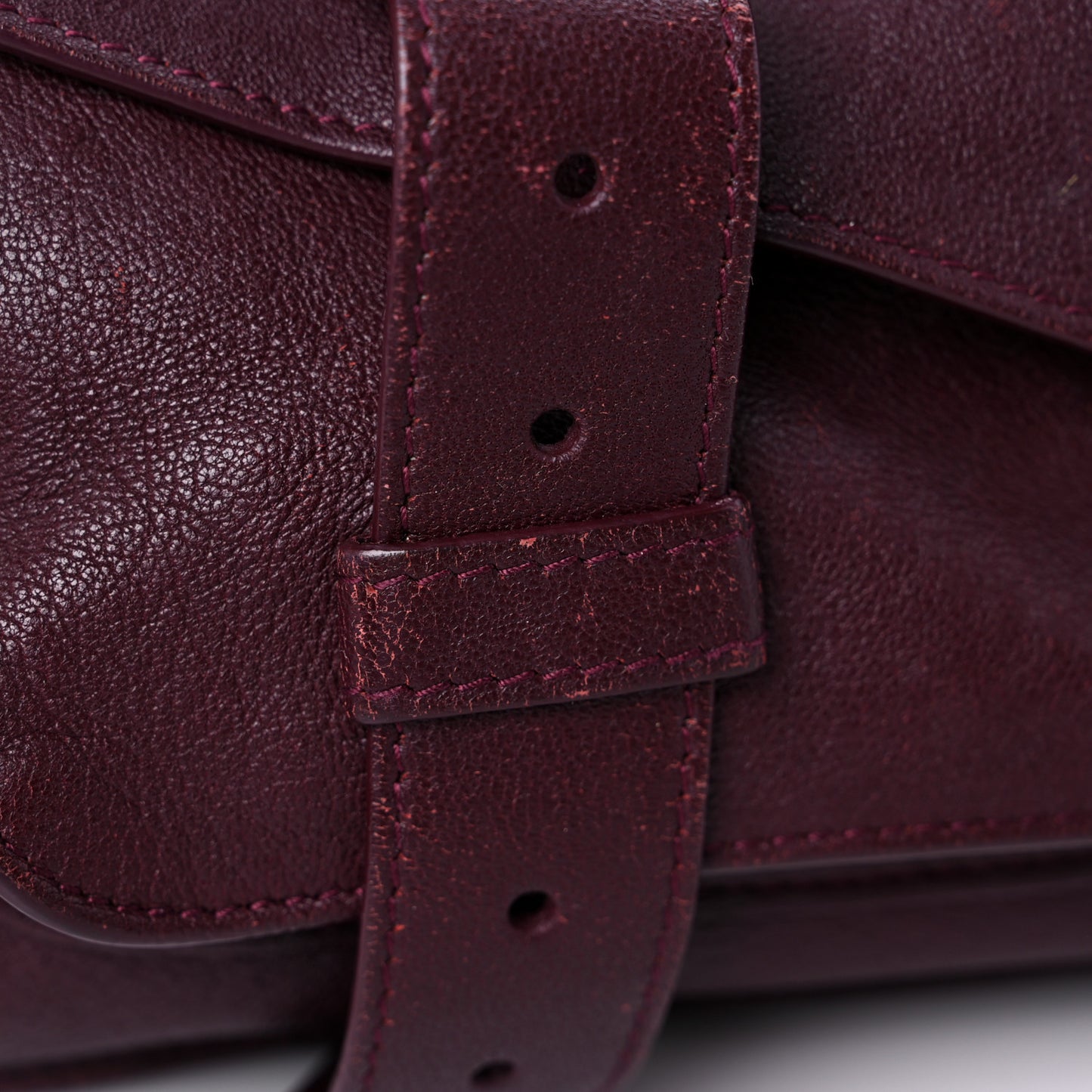 Lambskin PS1 Large Satchel Oxblood