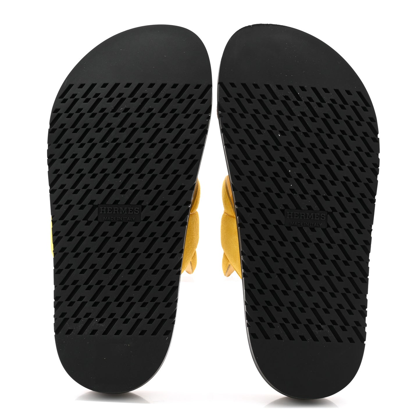 Suede Goatskin Extra Sandals 36.5 Jaune Topaze Brun Fume