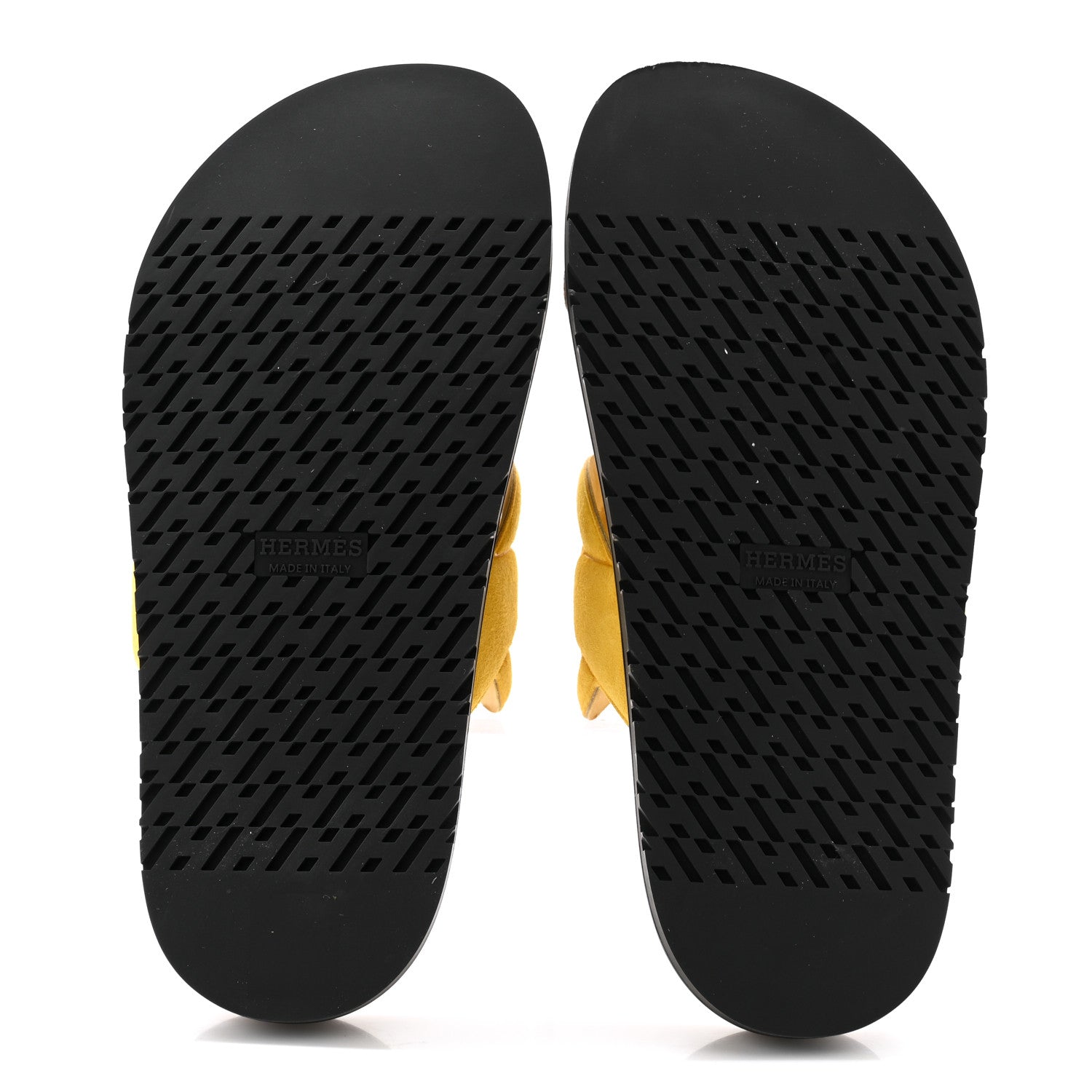Hermes Suede Goatskin Extra Sandals 36.5 Jaune Topaze Brun Fume 5 of 8