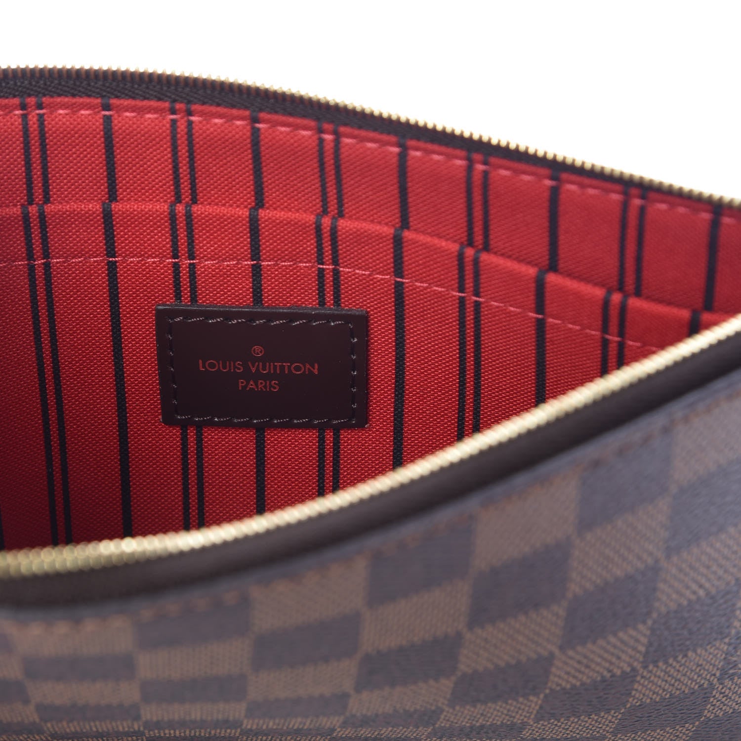 Louis Vuitton Damier Ebene Neverfull MM GM Pochette 6 of 8
