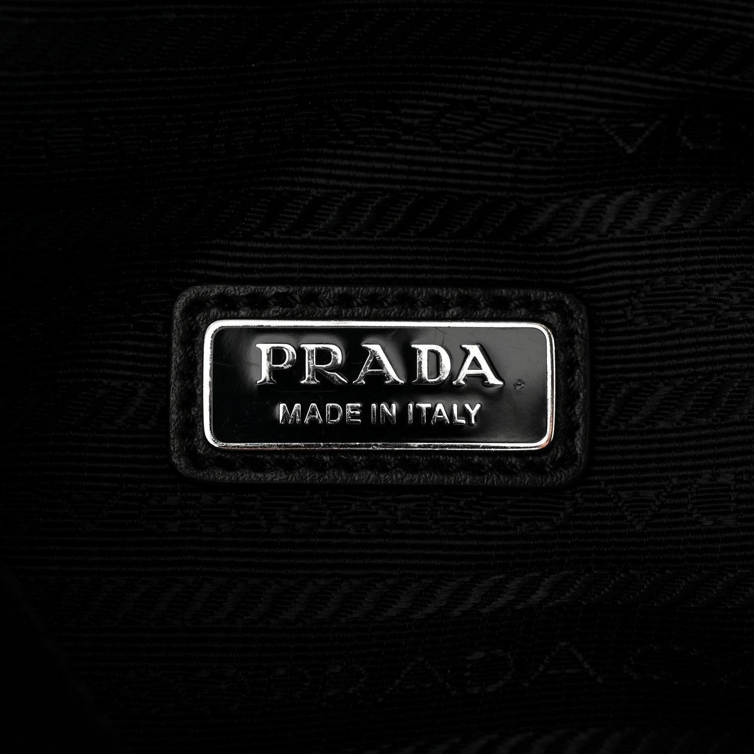 Prada Saffiano Triangle Belt Bag Black 6 of 12