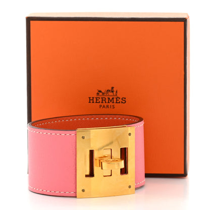 Hermes Swift Kelly Dog Bracelet T3 Rose D'Ete Orange 7 of 7