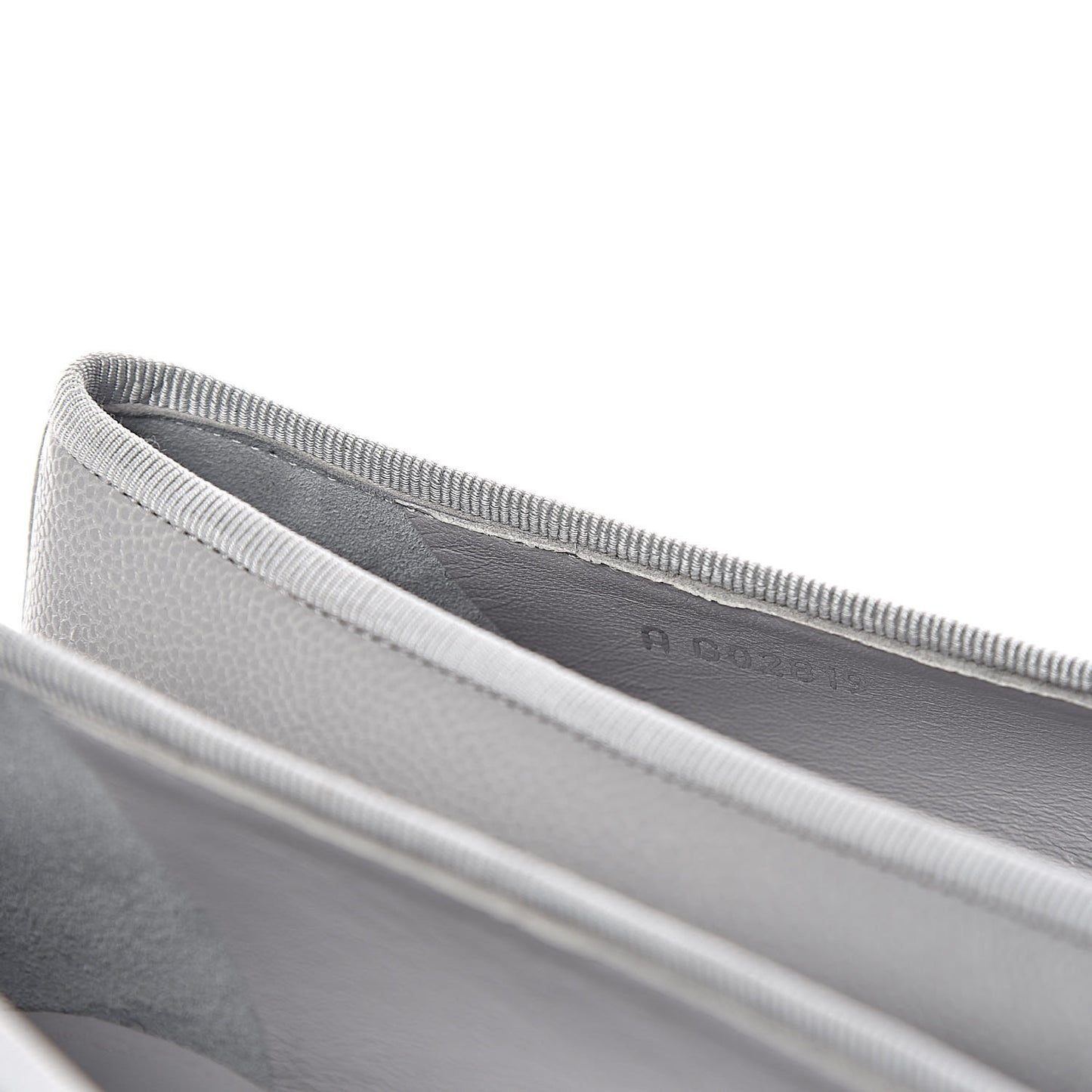 Caviar CC Cap Toe Ballerina Flats 38 Grey