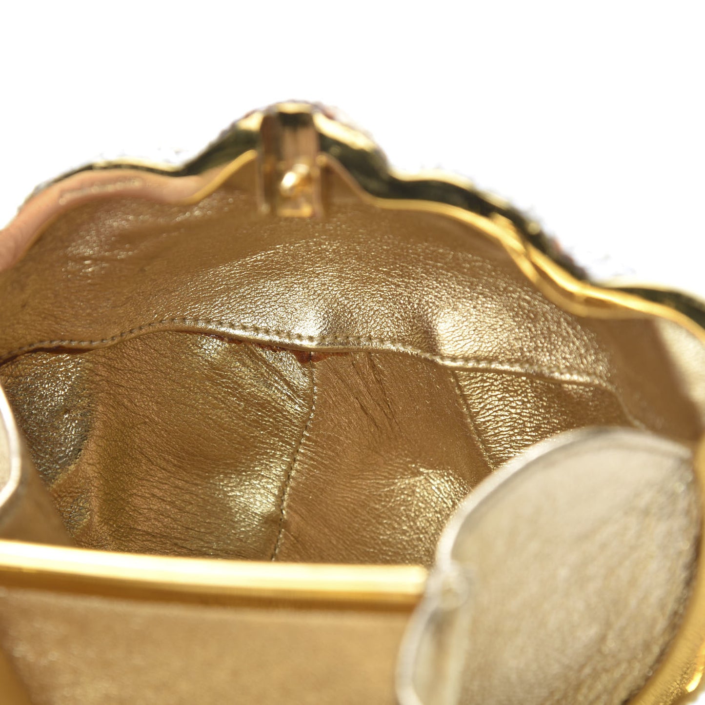 Swarovski Crystal Lion King Minaudiere Clutch Silver Multicolor