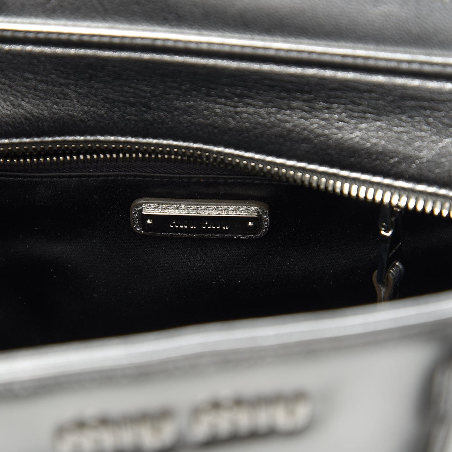 Metallic Nappa Matelasse Biker Tote Chromo